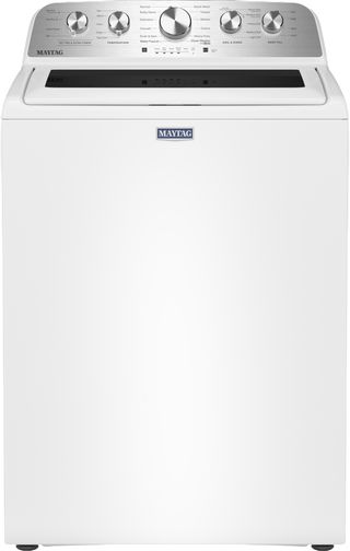 Maytag® 4.7 Cu. Ft. White Agitator Top Load Washer with Extra Power and Pet Pro Option