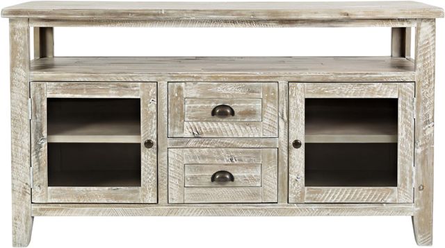 Jofran Inc. Artisan's Craft Washed Gray Storage Console-1
