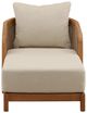Dovetail Furniture Cian Natural//Sand Olefin/Teak Outdoor Lounge Chair-1