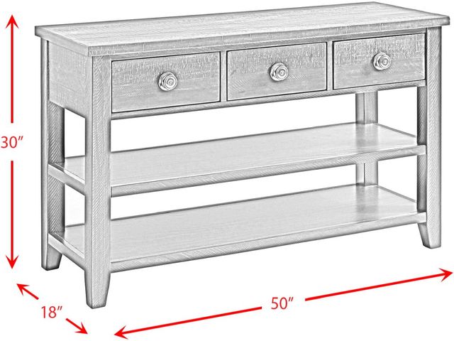Elements International Kendyl Espresso Occasional Sofa Table-2