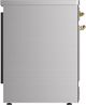 Ilve® Majestic III 30" Stainless Steel Pro Style Induction Range with Triple Glass Door and Brass Trim-4