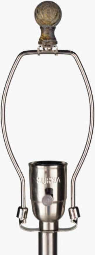 Surya Carson Bleached Dark Brown Table Lamp-4