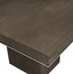 Bernhardt Linea Cerused Charcoal Dining Table with Textured Graphite Metal Base-4