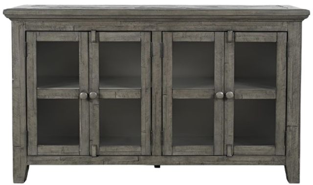 Jofran Inc. Rustic Shores Stone 4-Door Low Accent Cabinet-2