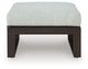 Signature Design by Ashley® Beachloft Black/Gray Aluminum Outdoor Ottoman with Cushion-2