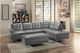 Homelegance® Barrington 2-Piece Gray Right-Arm Facing Sectional and Chaise-4