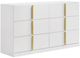 Coaster® Ines White High Gloss Bedroom Dresser Cabinet-0