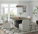 Elements International Jemma 5-Piece Beige/Gray Dining Table Set-1