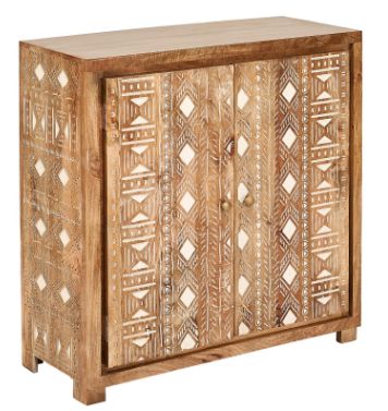 Jaipur Furniture Jacobi 2-Door Brown Cabinet-0