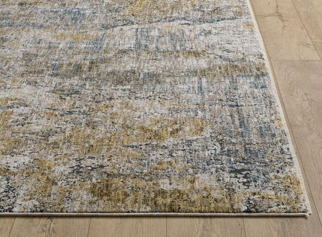 KAS Rugs Avani Blue/Gold Laurel 5'x8' Area Rug-2