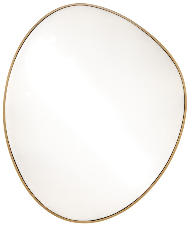 Uttermost® Distort Antique Brass Mirror-0
