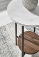 Signature Design by Ashley® Wrenwich 3-Piece Brown/White Occasional Table with Black Base Set-2