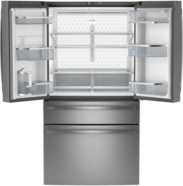Scratch N' Dent GE Profile™ 36" 23.2 Cu. Ft. Fingerprint Resistant Stainless Counter Depth French Door Refrigerator-1