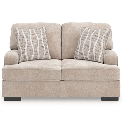 Benchcraft® High Profile Taupe Loveseat-1