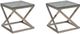 Signature Design by Ashley® Coylin 2-Piece Brushed Nickel Finish End Table Set-0