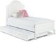 Elements International Jesse 3-Piece White Full bedroom Set with Trundle-1
