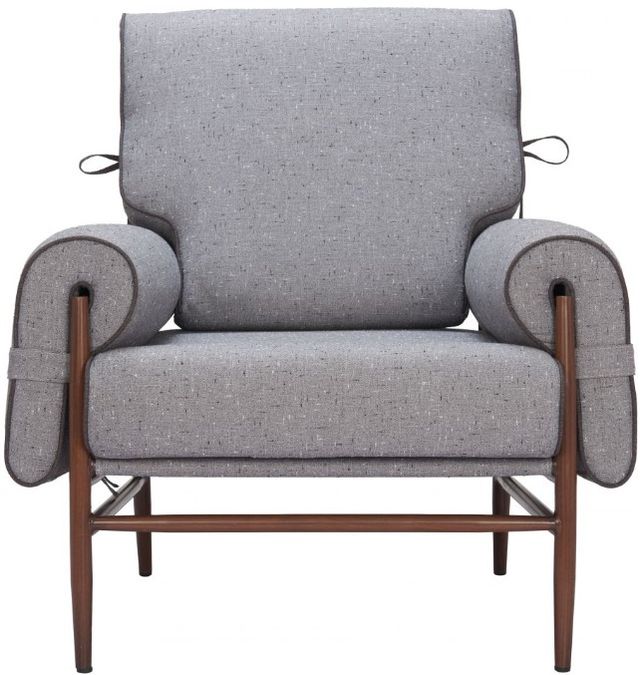 Zuo® Modern Klem Gray Accent Chair-1