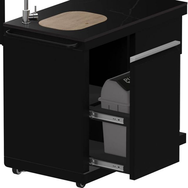FORNO® Alta Qualita 5 Burner 176" Black Outdoor Kitchen Kit-6