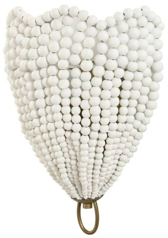 Uttermost® Biddeford Matte White Sconce with Matte Gold Accent-3