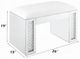 ACME Furniture Nysa Ivory/Mirrored Vanity Stool-2