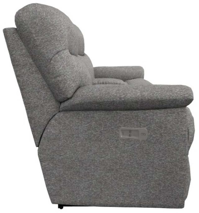 La-Z-Boy® James Smoke Power Reclining Loveseat with Headrest and Console-3