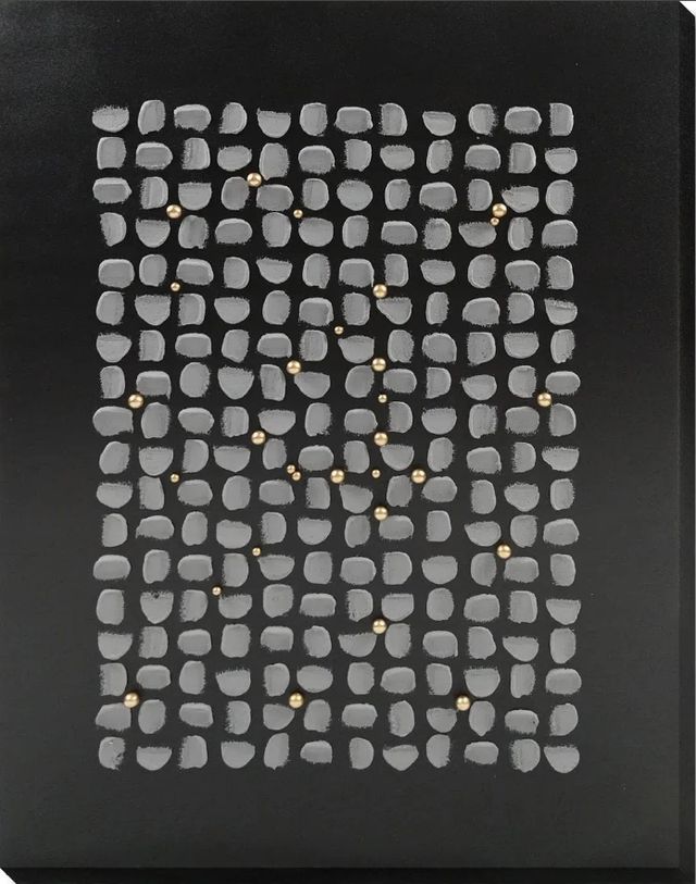 Classy Living Dramatic Midnight Mosaic Luxe Wall Art-0