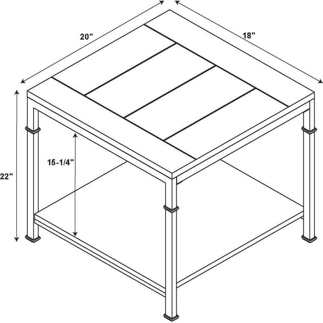 Linon Austin Brown End Table-3