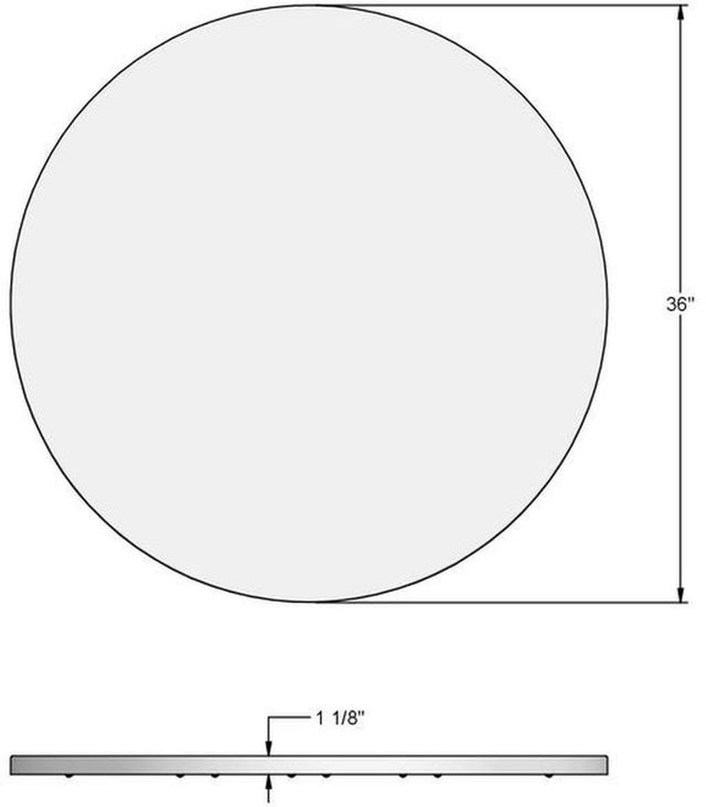 Amisco Customizable Kai Solid Ash Counter Height with 36" Tabletop-1