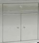 Decor-Rest® Furniture LTD Tammy Chrome Cabinet-1