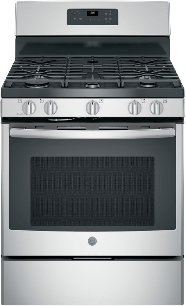 GE® 30" Free Standing Gas Range-Stainless Steel-0