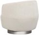 Fairfield® Customizable Dhalia Leather Lounge Chair with Nickel Metal Base-1