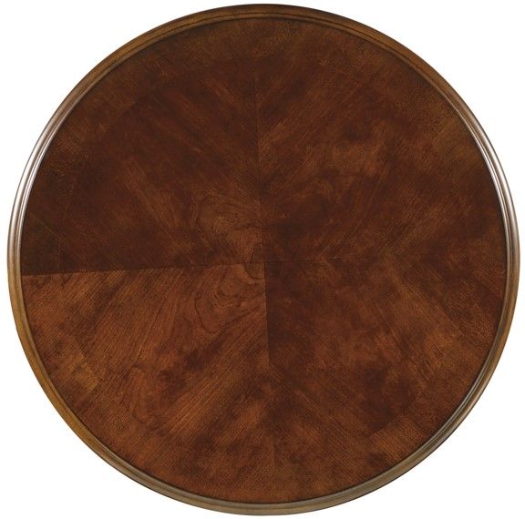 Hooker® Furniture Brookhaven Distressed Medium Clear Cherry Round Lamp Table-2