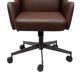 Leather Italia™ Ashton Franklin Black/Brown Office Swivel Chair-3