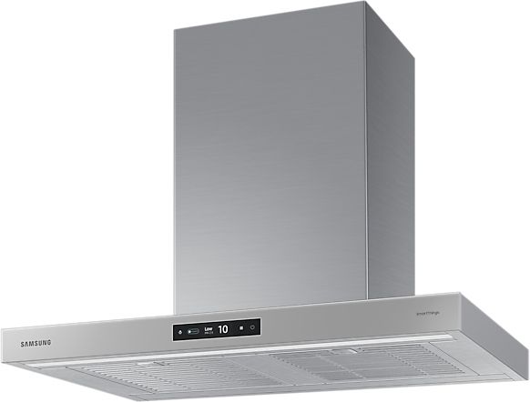 Samsung Bespoke 7 Series 36" Gray Glass Wall Mounted Range Hood-1