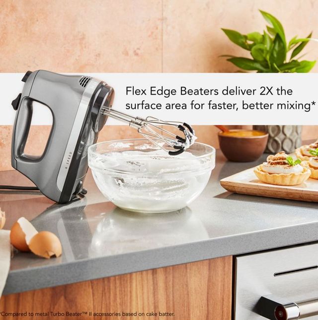KitchenAid® 6 Speed Contour Silver Hand Mixer-3
