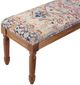 Crestview Collection Sophia Brown/Cream Upholstered Accent Bench-3