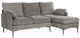 Mazin Furniture Mercury 2-Piece Gray Reversible Chaise Sofa Sectional-0