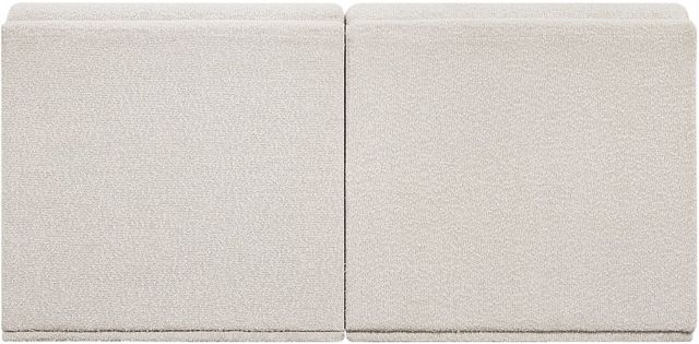 Meridian Furniture Ollie 2-Piece Cream Armless Sofa-3