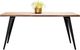 Mazin Furniture Ivanhoe Natural Dining Table with Black Metal Legs-1