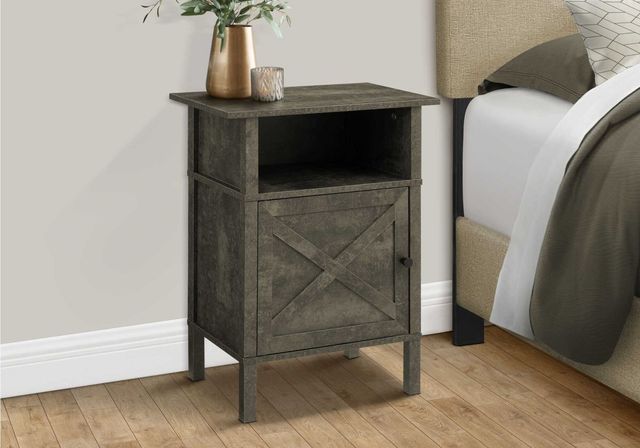 Monarch Specialties Inc. Dark Bronze/Black Metal Accent Table -2