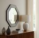 Sagebrook Home Black/White Octagon Mirror-5
