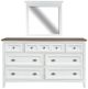 Magnussen Home® Heron Cove Chalk White/Dovetail Gray Dresser and Mirror-0