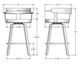 Amisco Customizable Fletcher Swivel Counter Stool-1