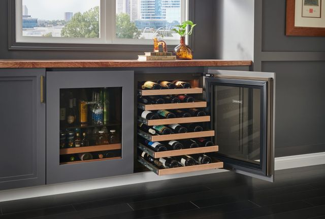Sub-Zero® Designer Series 24" 5.1 Cu. Ft. Panel Ready Right Hinge Undercounter Beverage Center-3