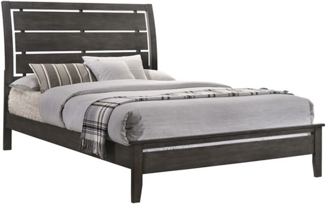 American Wholesale Furniture Grant 3-Piece Sherwin Williams Graphite Queen Panel Bedroom Set-1