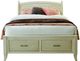 Mavin Customizable Tribeca Queen Arched Panel Bed with Drawer End Low Footboard-2