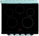 Unique® Appliances Classic Retro 30" Ocean Mist Turquoise Slide In Induction Range-5