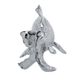 A & B Home Glossy Chrome Fish Figurine -5