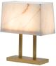 A & B Home Gold/White Rectangle Lamp-3