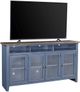 aspenhome® Eastport Malta Blue 74" Highboy Console with 4 Doors-0